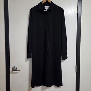 $178 The Shirt Rochelle Behrens Womens The A List Mid Dress Black Size Medium